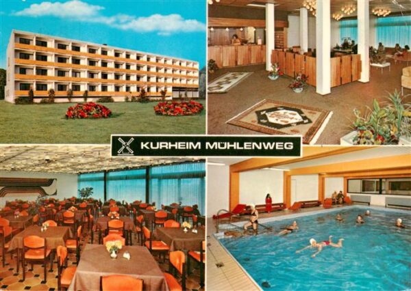 Bad Westernkotten Kurheim Muehlenweg Speisesaal Rezeption Hallenbad