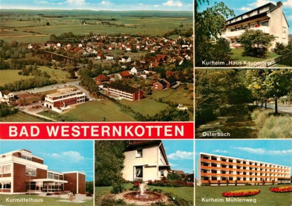 Bad Westernkotten Fliegeraufnahme Kurmittelhaus Kurheim Haus Kaupmann Osterbach