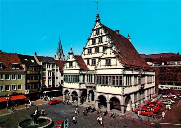 Paderborn Renaissance Rathaus und Domturm