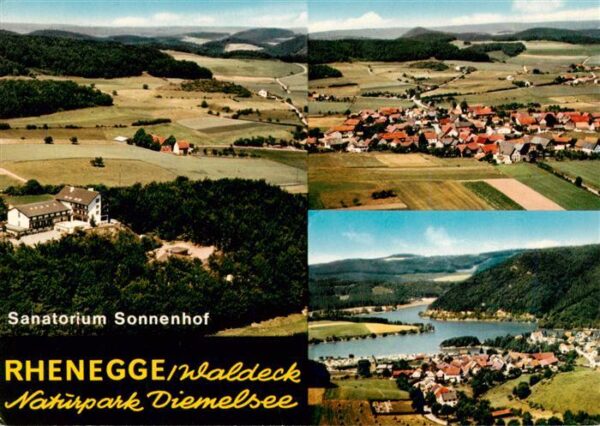 Rhenegge Diemelsee Sanatorium Sonnenhof Fliegeraufnahmen