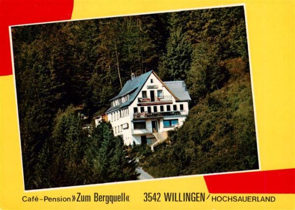 Willingen Sauerland Cafe Pension Zum Bergquell