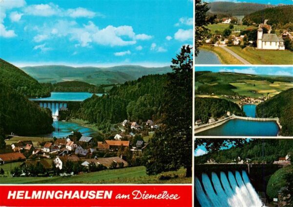 Helminghausen Am Diemelsee Stausee Staumauer Kirche