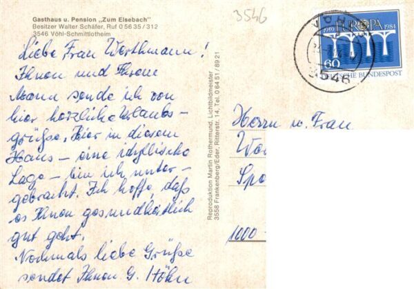 Schmittlotheim Voehl Gasthaus Pension Zum Eisebach – Bild 2