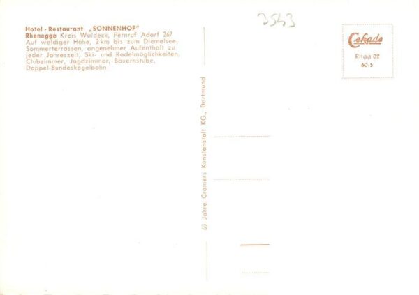 Rhenegge Diemelsee Hotel Restaurant Sonnehof – Bild 2