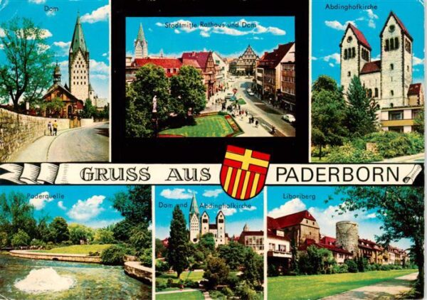 Paderborn Dom Stadtmitte Abdinghofkirche Paderquelle Dom und Abdinghofkirche Lib
