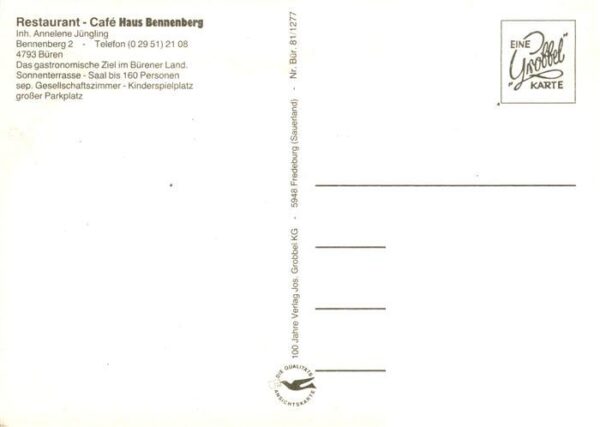 Bueren Gescher Restaurant Cafe Haus Bennenberg Gastraeume – Bild 2