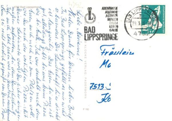 Bad Lippspringe Westsanatorium Im Kurpark Waldsanatorium Leuchtfontaene Karl Han – Bild 2