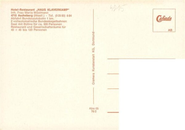 Ascheberg Westfalen Hotel Restaurant Haus Klaverkamp – Bild 2