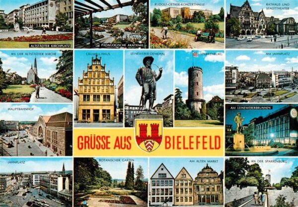 Bielefeld Altstaedter Kirchplatz Rudolf Oetker Konzerthalle Rathaus Stadttheater