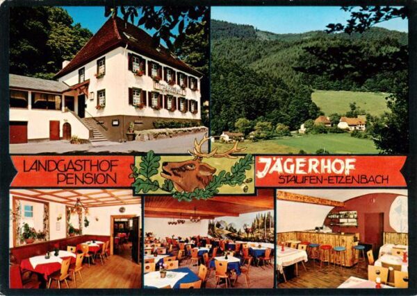 Etzenbach Staufen Breisgau Landgasthof Pension Jaegerhof mit Ritterklause Gastra