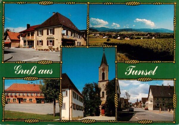 Tunsel Bad Krozingen Edeka Laden Panorama Gasthaus Kirche Hauptstrasse