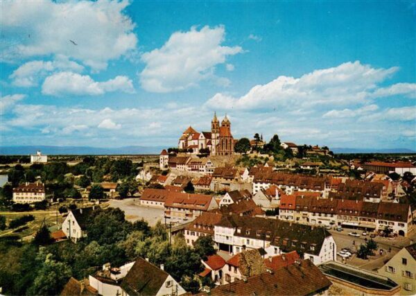 Breisach Rhein Marktplatz Muensterberg mit St Stephansmuenster