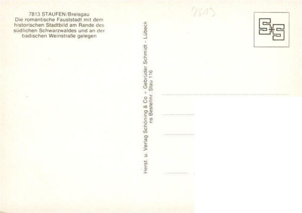 Staufen  Breisgau Rathaus mit Marktbrunnen Schloss Goethe Institut Stadtsee Schl – Bild 2
