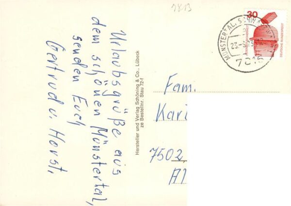 Staufen  Breisgau Gasthaus Loewen Rathaus Stadtsee Burgruine – Bild 2
