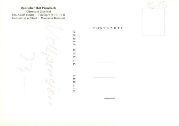 Prinzbach Biberach Kinzigtal Gaestehaus Jaegerhof – Bild 2