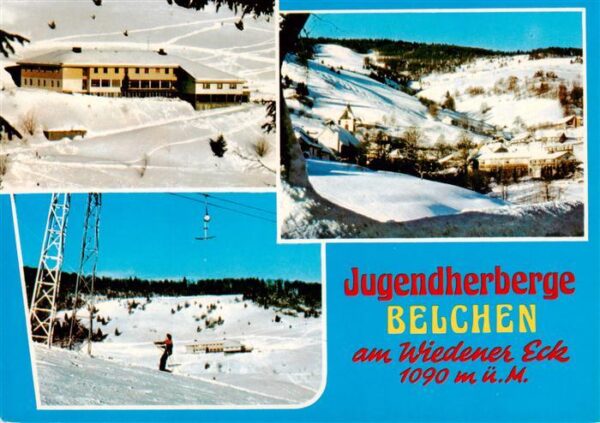 Wieden Schwarzwald Jugendherberge Belchen Panorama Schlepplift