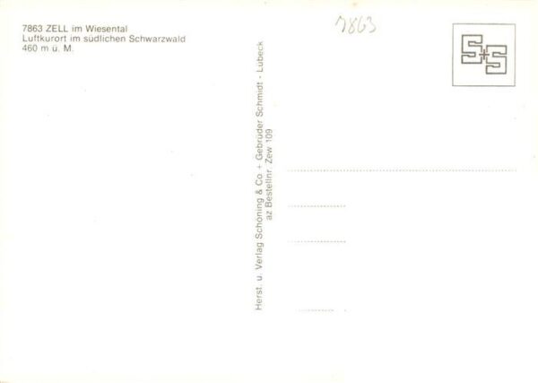 Zell Wiesental Panorama Kirche Rathaus Schwimmbad Stadthalle Stadtpark – Bild 2