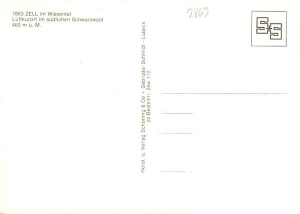 Zell Wiesental Hauptstrasse Kirche Fliegeraufnahme – Bild 2