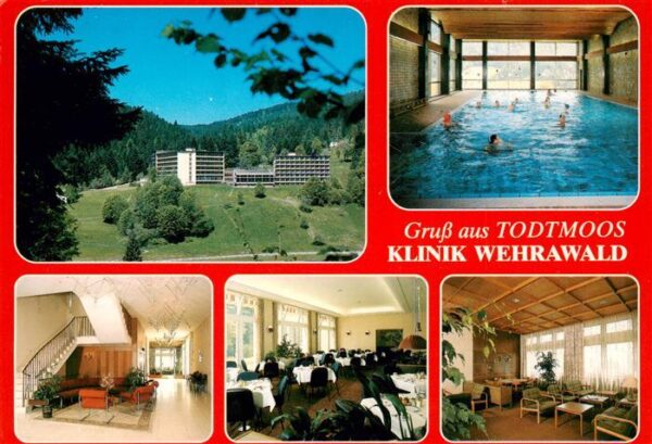 Todtmoos Klinik Wehrawald der BfA Hallenbad Flur Gastraeume