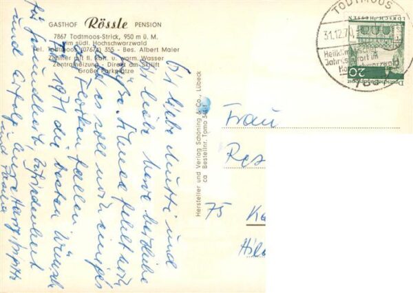 Strick-Todtmoos Gasthof Roessle Pension Winterpanorama – Bild 2