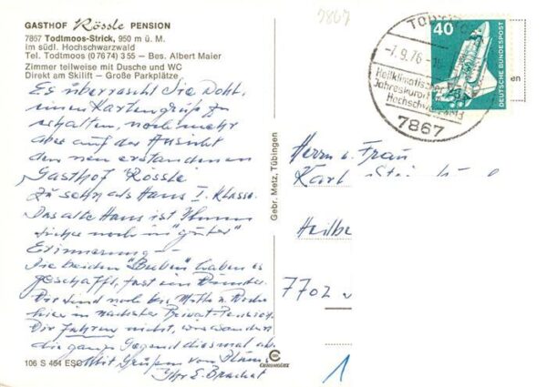Strick-Todtmoos Gasthof Roessle Pension – Bild 2
