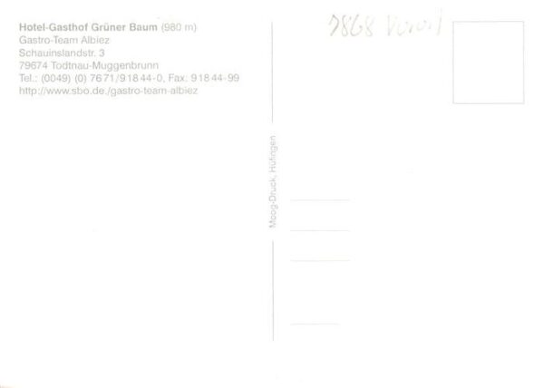 Todtnau Hotel Gasthof Gruener Baum Gastraeume Zimmer – Bild 2