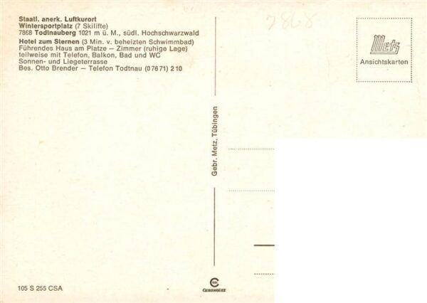 Todtnauberg Hotel zum Sternen Gastraeume Bar – Bild 2