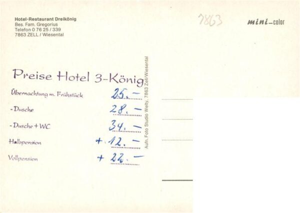 Zell Wiesental Hotel Restaurant Dreikoenig – Bild 2