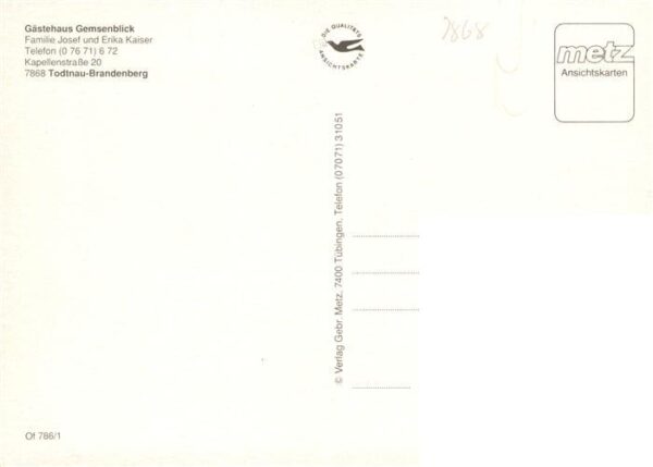 Brandenberg Todtnau Gaestehaus Gemsenblick Terrasse Gastraum – Bild 2