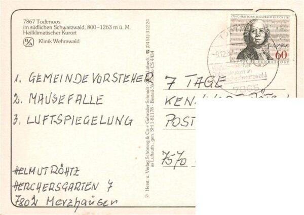 Todtmoos Klinik Wehrawald der BfA – Bild 2