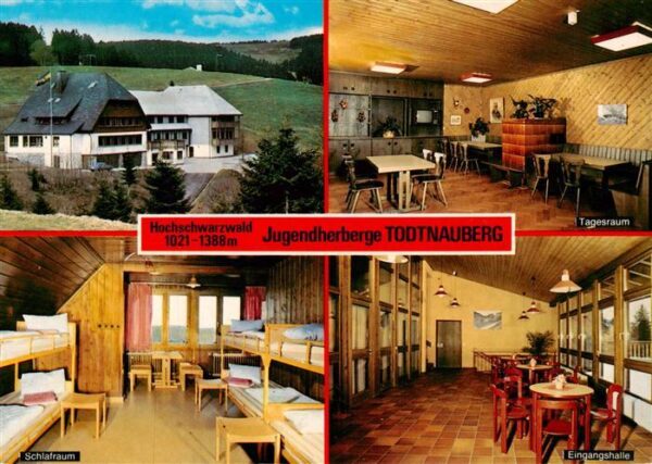 Todtnauberg Jugendherberge Fleinerhaus Tagesraum Schlafraum Eingangshalle