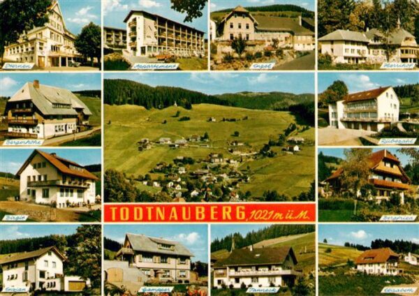 Todtnauberg mit Hotels Sternen Appartement Engel Herrihof Bergerhoehe Ruebezahl
