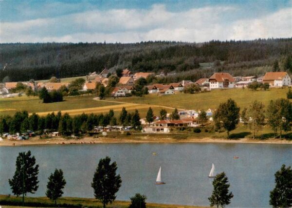 Unterbraend Braeunlingen BW Strandcafe mit Campingplatz Bootsverleih