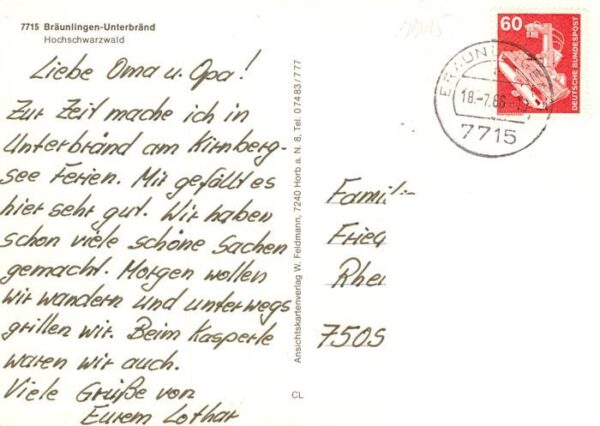 Unterbraend Braeunlingen BW Fliegeraufnahme Kirnbergsee Bungalowdorf – Bild 2
