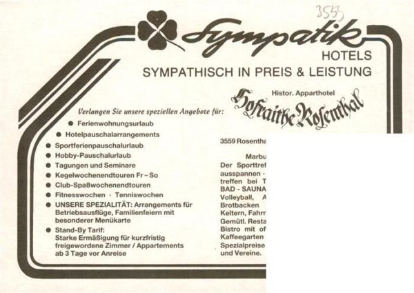 Rosenthal Hessen Clubhotel Feriendorf Hofraithe Rosenthal Gastraeume Sauna Halle – Bild 2