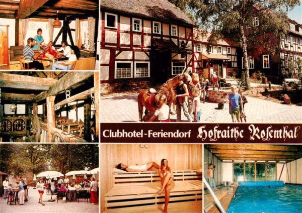 Rosenthal Hessen Clubhotel Feriendorf Hofraithe Rosenthal Gastraeume Sauna Halle