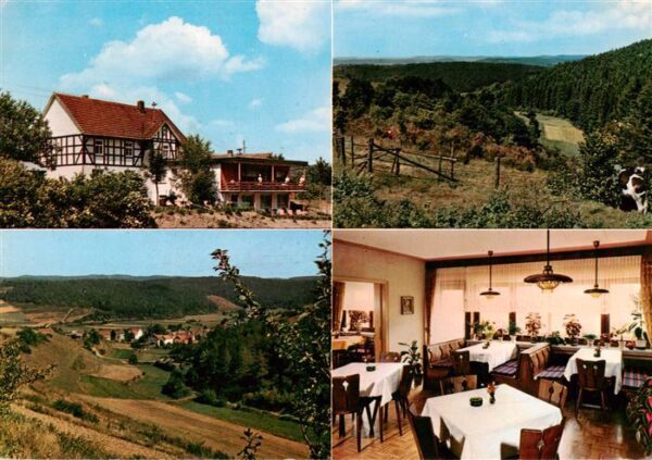 Rengershausen Frankenberg Eder Nuhnetal Haus Waldblick Gaststube Panorama