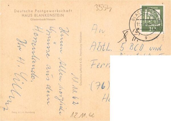 Gladenbach Dt Postgewerkschaft Haus Blankenstein – Bild 2