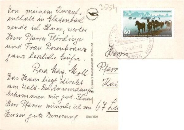 Gladenbach Ev Martins Kirche Fliegeraufnahme Rathaus Einkaufszentrum – Bild 2
