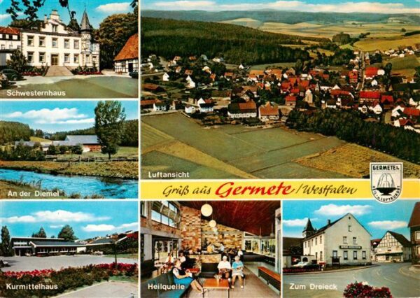 Germete Warburg Schwesternhaus An der Diemel Kurmittelhaus Heilquelle Zum Dreiec