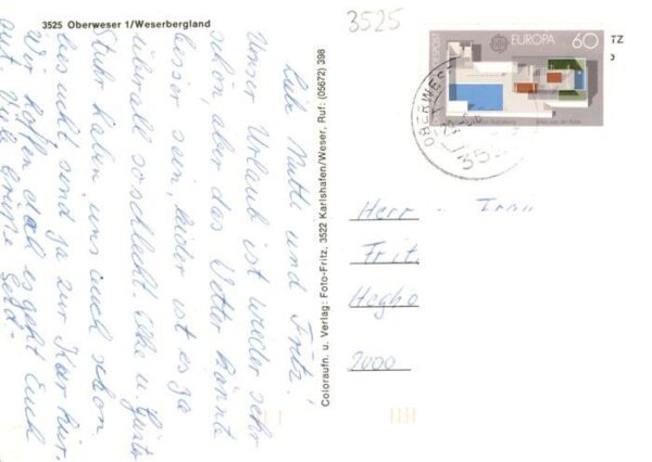 Gieselwerder Steinernes Tor Fachwerkhaus Panorama Ortsansicht – Bild 2