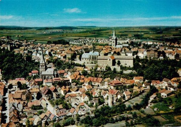Warburg Westfalen Fliegeraufnahme mit Schloss und Kirche