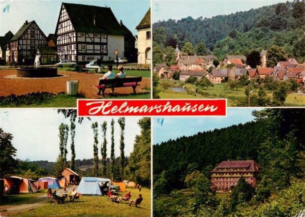 Helmarshausen Fachwerkhaus Panorama Zeltplatz Hotel