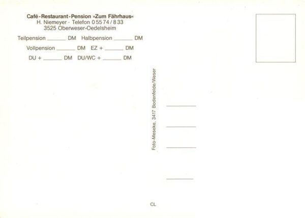 Oedelsheim Oberweser Cafe Restaurant Zum Faehrhaus Faehre Terrasse Gastraum – Bild 2