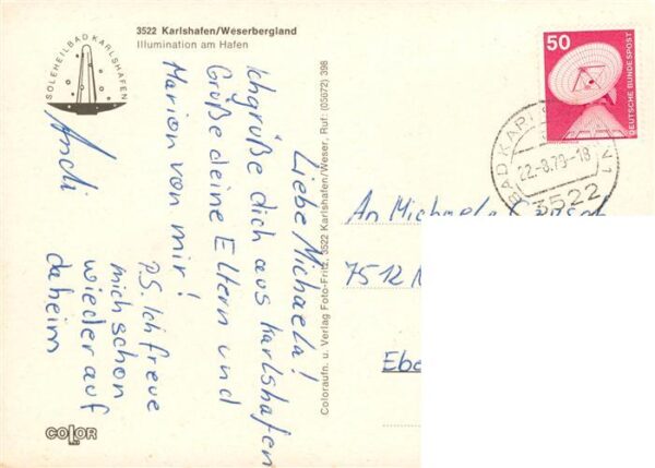 Bad Karlshafen Soleheilbad Nachtaufnahmen Illumination am Hafen – Bild 2