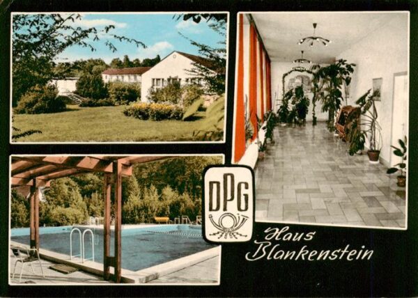 Gladenbach Fliegeraufnahme Dt Postgewerkschaft Erholungsheim Haus Blankenstein S