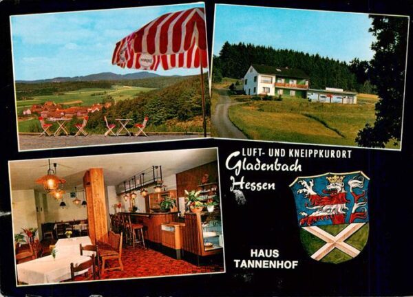 Gladenbach Haus Tannenhof Terrasse Gastraum