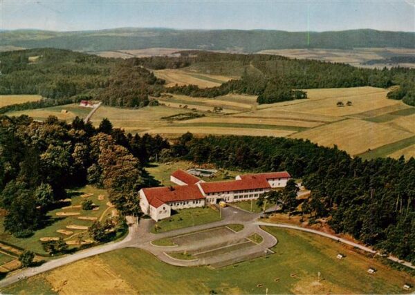 Gladenbach Fliegeraufnahme Dt Postgewerkschaft Erholungsheim Haus Blankenstein
