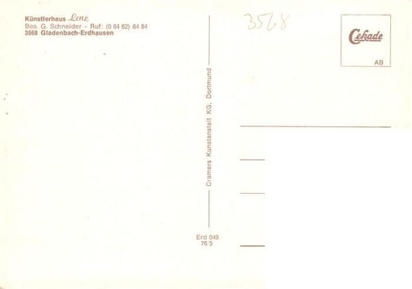 Erdhausen  Gladenbach Hessen Kuenstlerhaus Lenz Gastraum – Bild 2