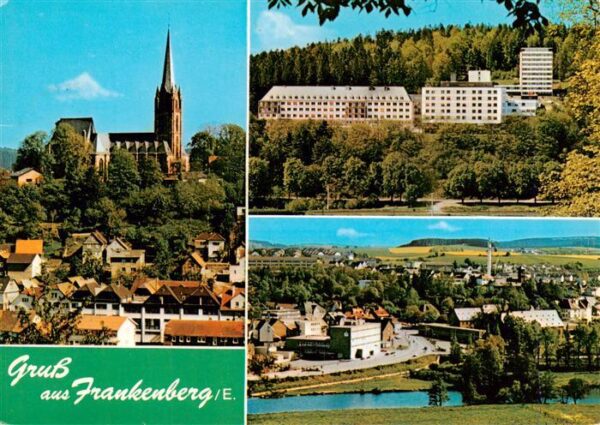 Frankenberg  Eder Kirche Sanatorium Panorama